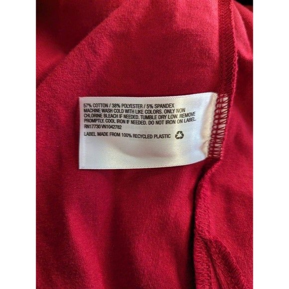 Isabel Maternity Bodycon V-Neck Maternity Dress Red - Picture 5 of 8